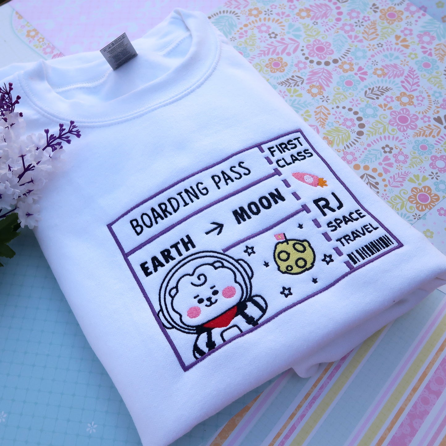 RJ Moon Boarding Pass Sweatshirt/T-Shirt