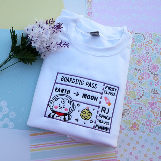 RJ Moon Boarding Pass Sweatshirt/T-Shirt