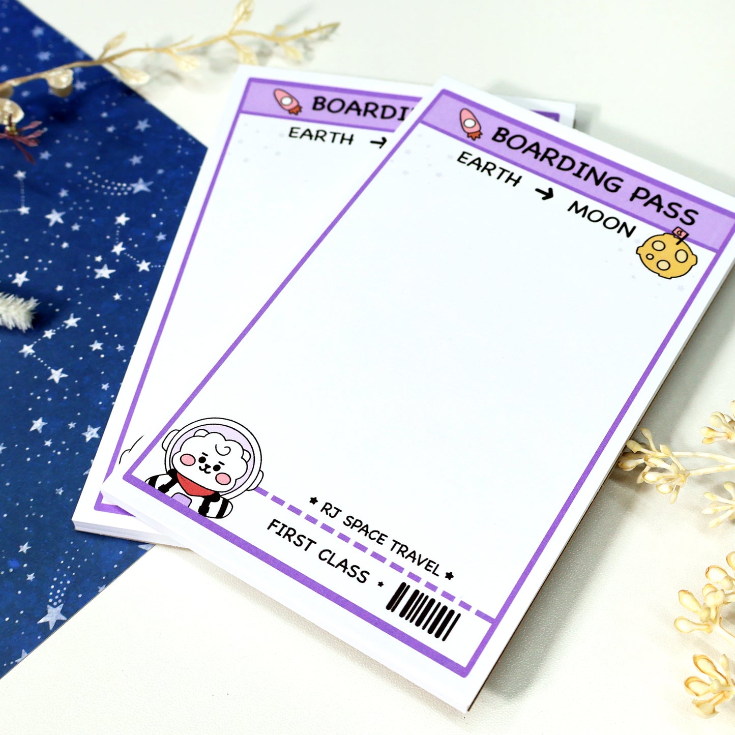 Boarding Pass Jin Notepads