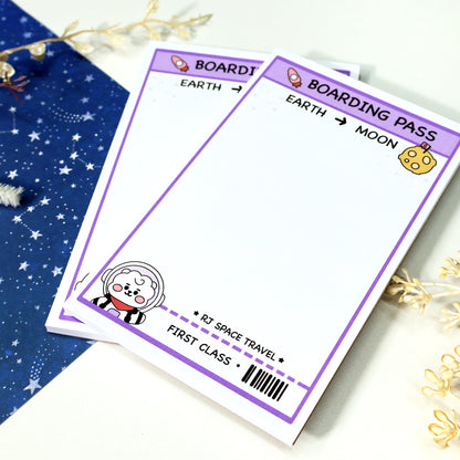 Boarding Pass Jin Notepads