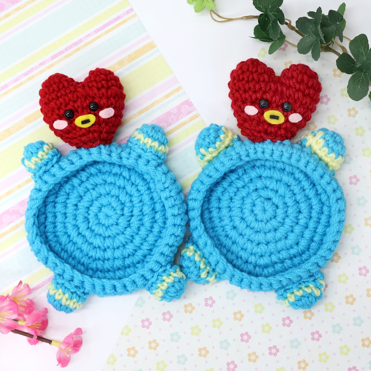BT21 Crochet Coasters