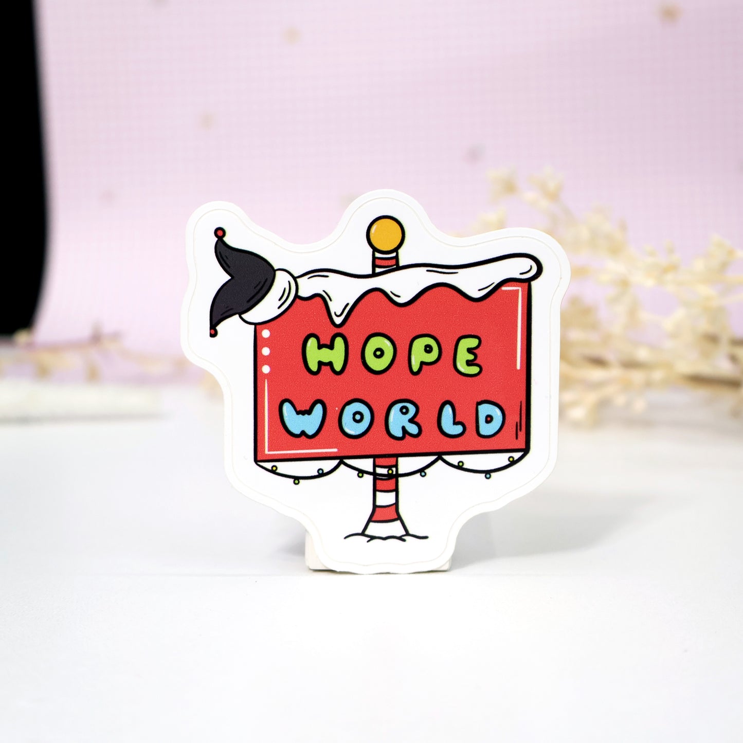 Hope World Die-Cut Stickers