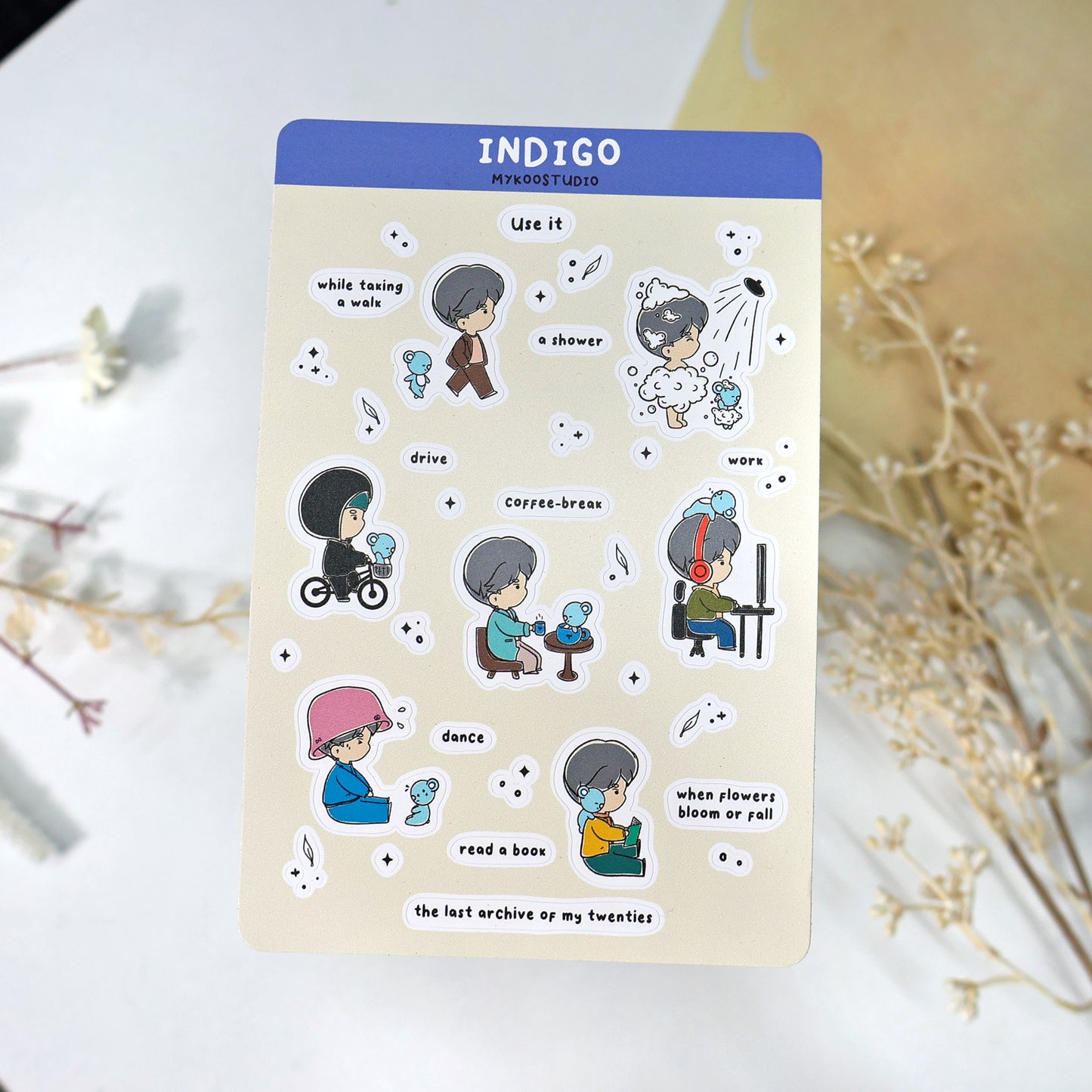 Indigo Sticker Sheets