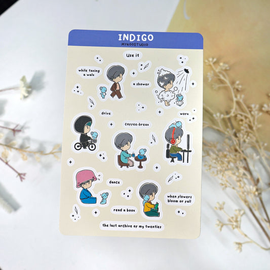 Indigo Sticker Sheets