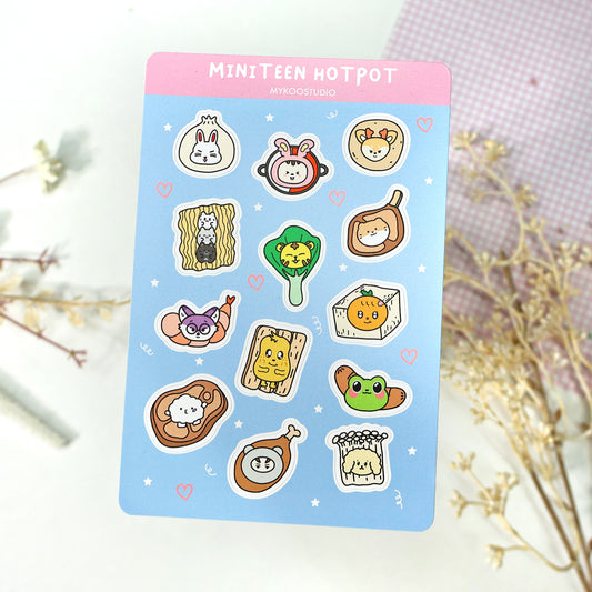 Miniteen Hotpot Sticker Sheets